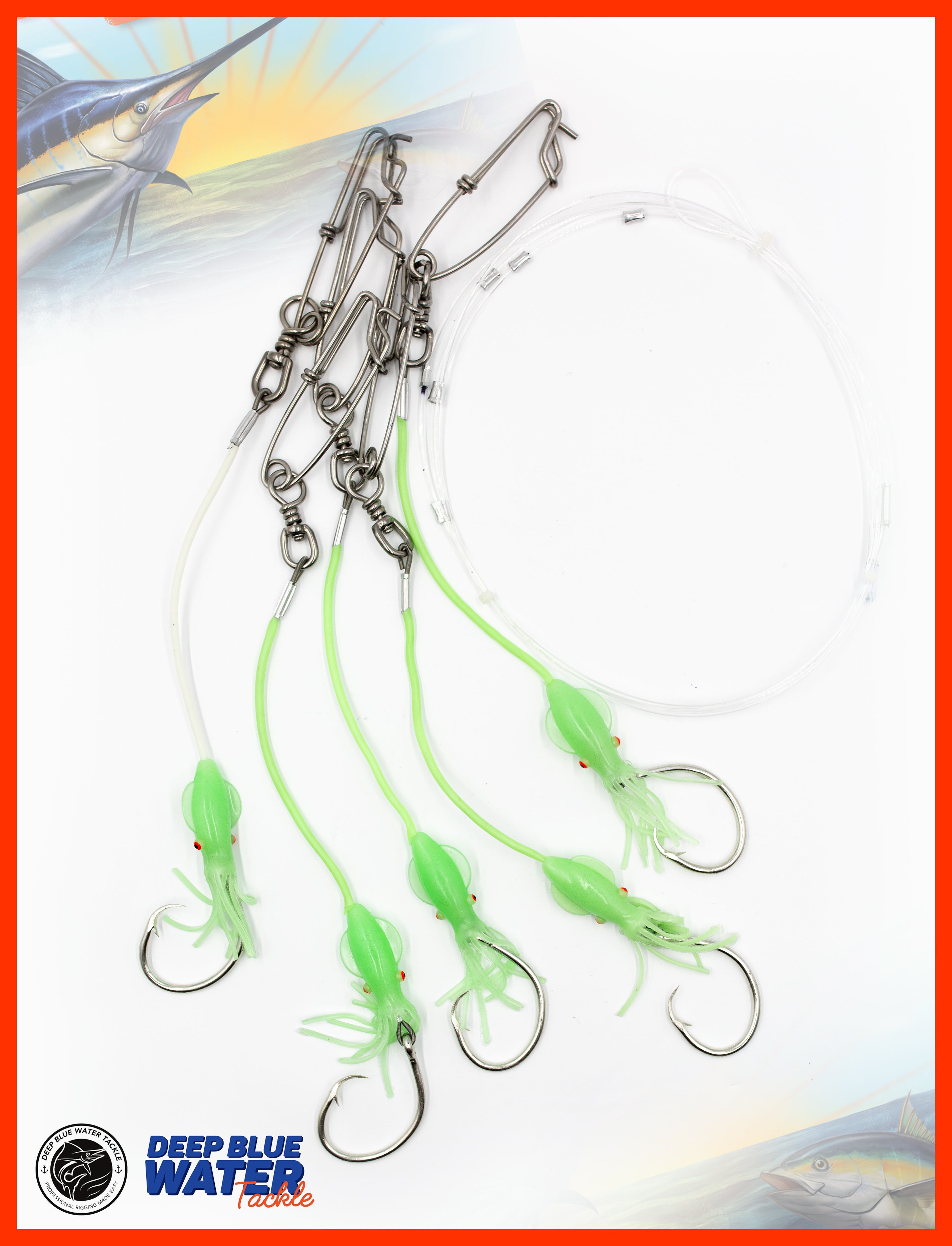 Deep Drop Rig x 5 Branches – Deep Blue Water Tackle