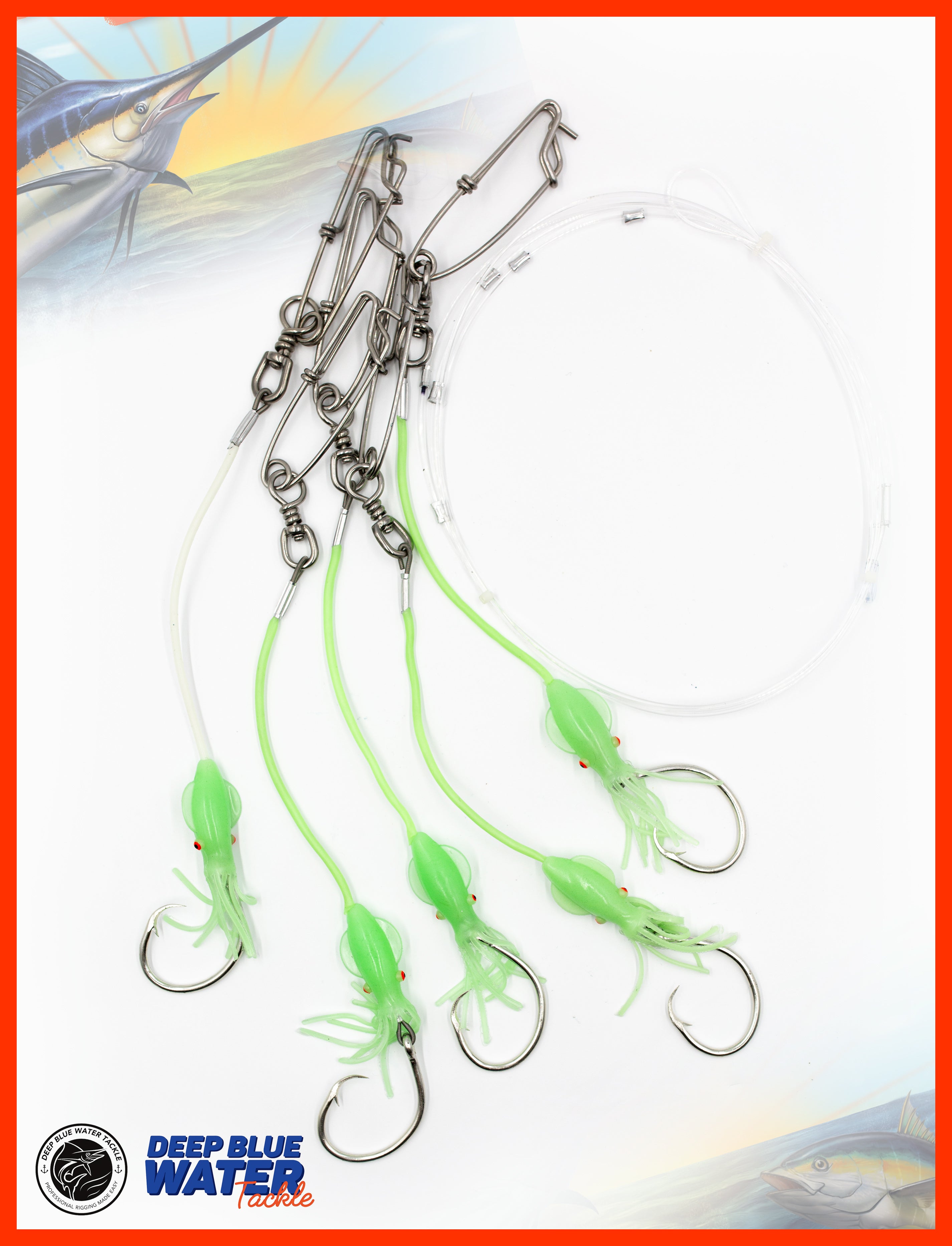 Deep Drop Rig x 5 Branches – Deep Blue Water Tackle