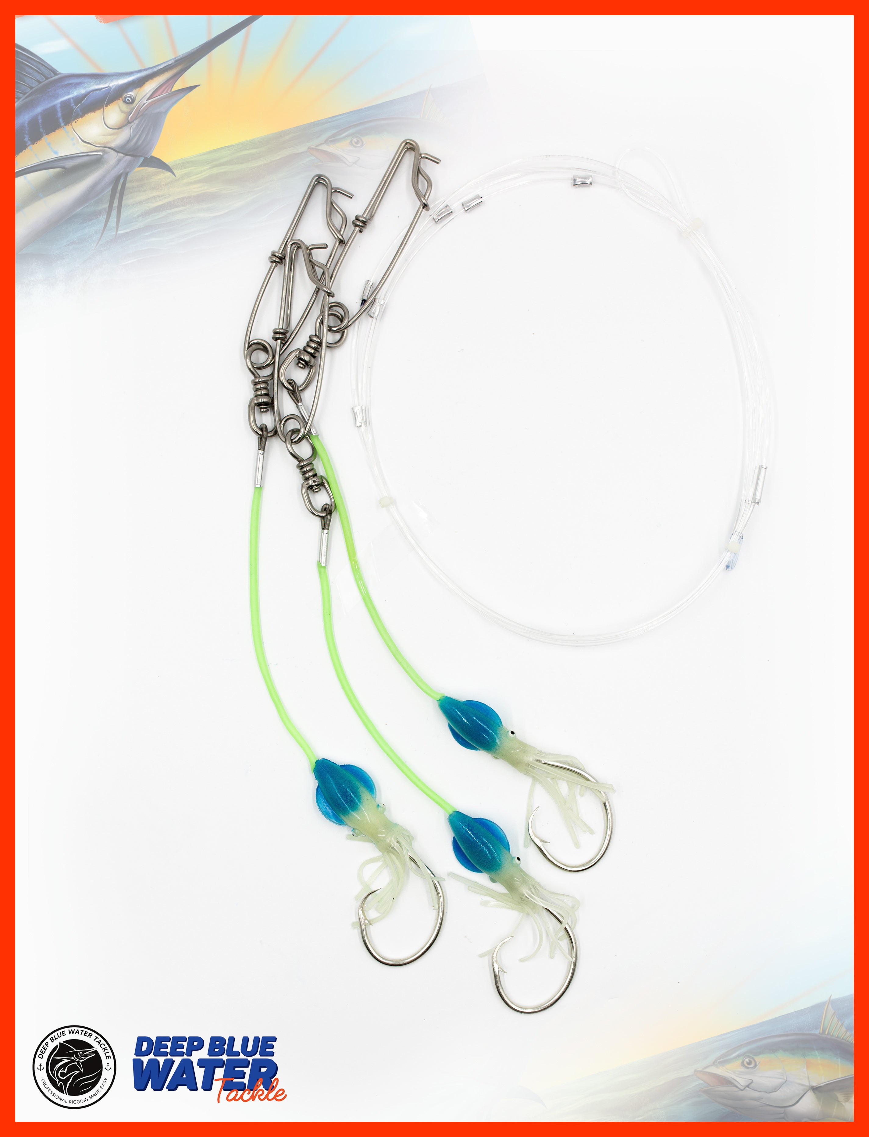 Deep Drop Rig x 3 Branches – Deep Blue Water Tackle