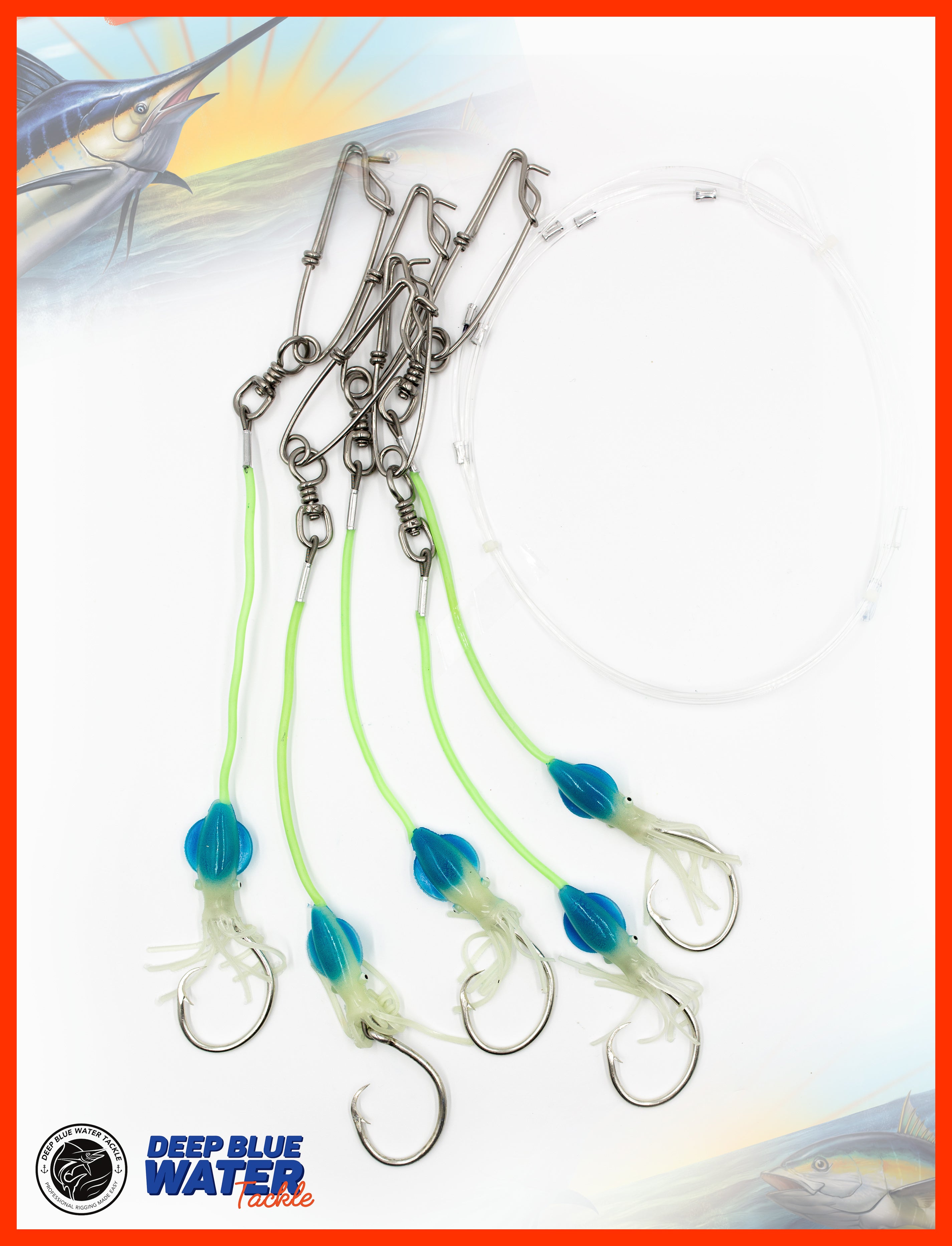 Deep Drop Rig x 5 Branches – Deep Blue Water Tackle