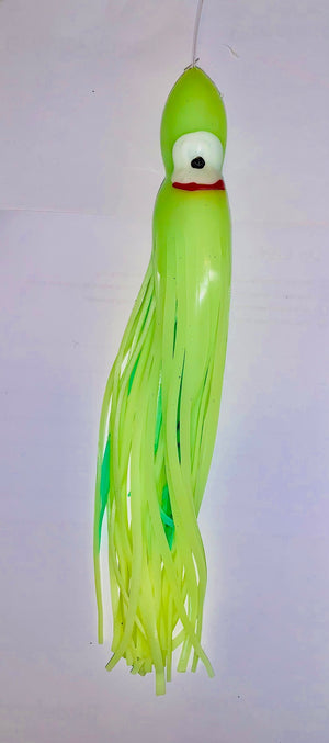 SWORDFISH Deep Drop Rig 12 Inch Ultra Bright Glow Octopus / Squid Skirt