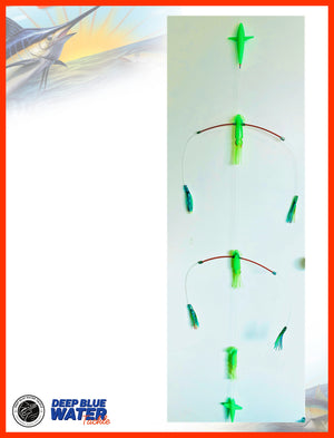 LIMITED EDITION The “Teaser Max” The King Fish / Tuna / Marlin Teaser Featuring World Renowned Pakula Lures and Squids