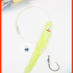 SWORDFISH Deep Drop Rig 12 Inch Ultra Bright Glow Octopus / Squid Skirt