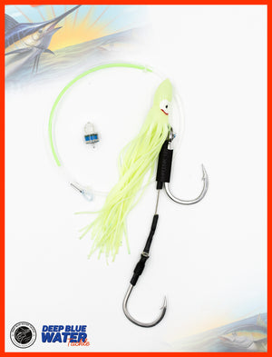 SWORDFISH Deep Drop Rig 12 Inch Ultra Bright Glow Octopus / Squid Skirt