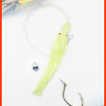 SWORDFISH Deep Drop Rig 12 Inch Ultra Bright Glow Octopus / Squid Skirt