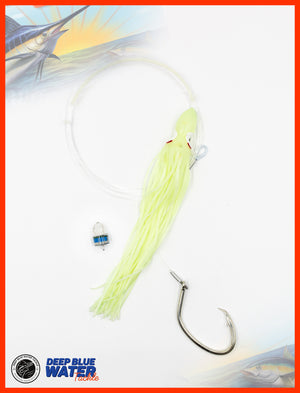 SWORDFISH Deep Drop Rig 12 Inch Ultra Bright Glow Octopus / Squid Skirt