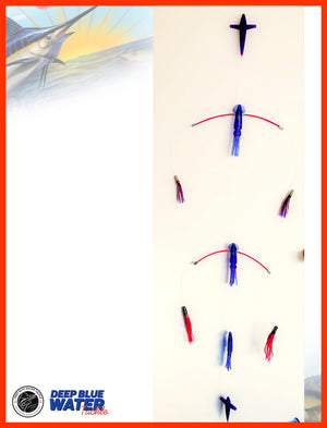 LIMITED EDITION The “Teaser Max” The King Fish / Tuna / Marlin Teaser Featuring World Renowned Pakula Lures and Squids